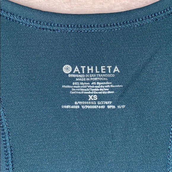 teal athleta tank top!! - Picture 2 of 2
